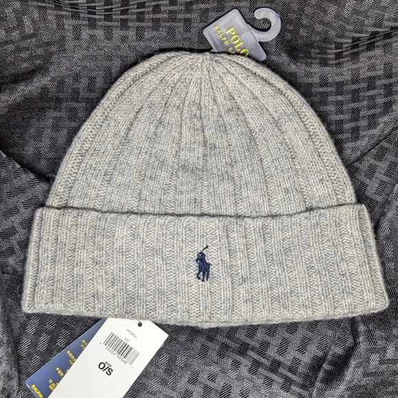 Polo Ralph Lauren Other - Heathered Gray Ralph Lauren Polo Logo Beanie.
